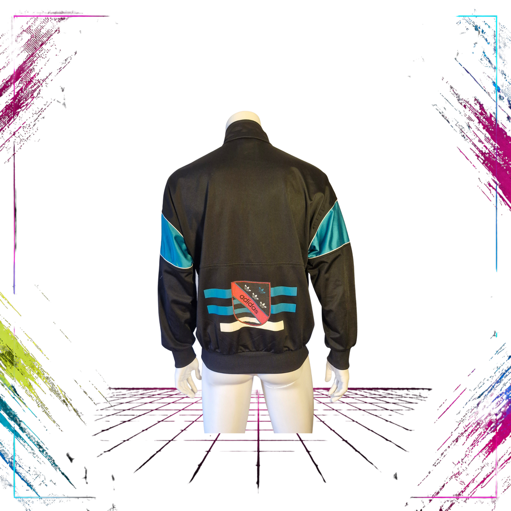 Adidas “Athletic Line” Multi-Crest Track Jacket — 1989 — Size M