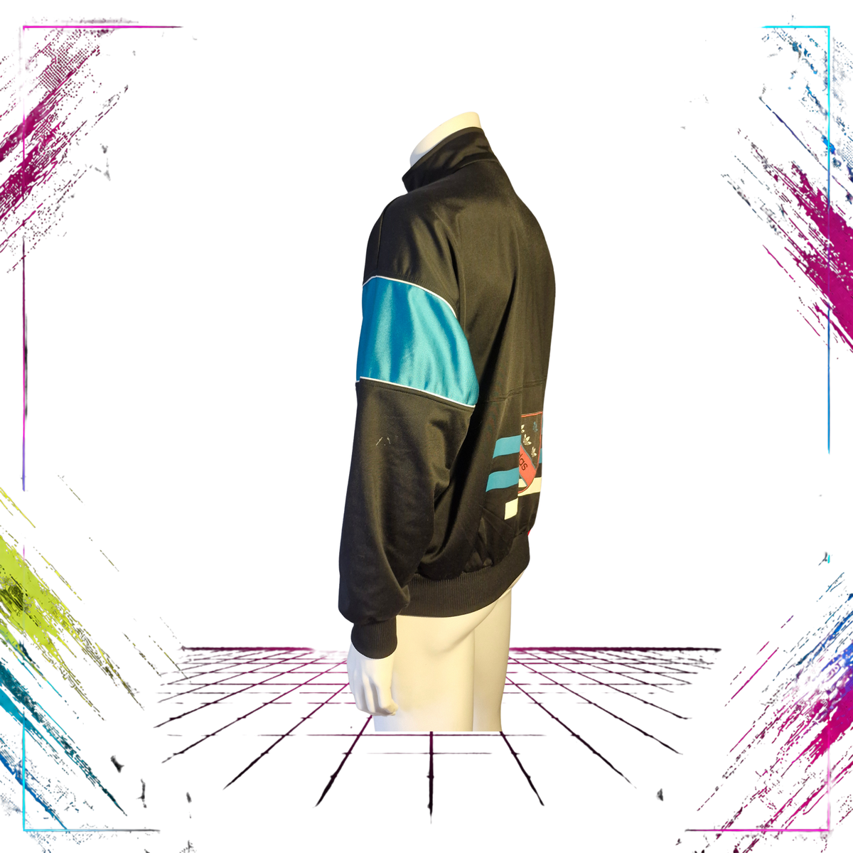 Adidas “Athletic Line” Multi-Crest Track Jacket — 1989 — Size M