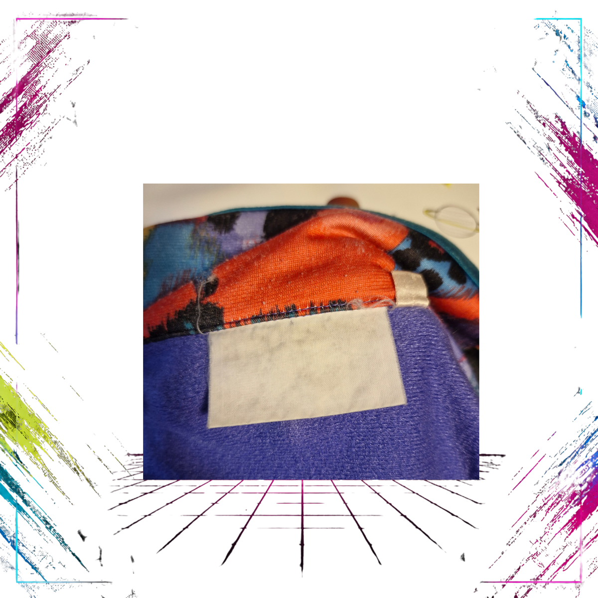 Panther Sportswear “Cyber Splash” Abstract Track Jacket — Early 90s — Size L