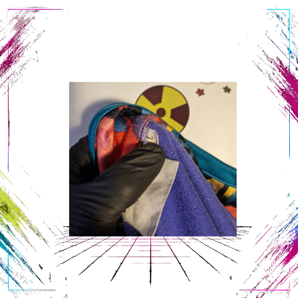 Panther Sportswear “Cyber Splash” Abstract Track Jacket — Early 90s — Size L