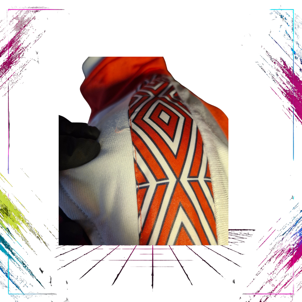 Umbro “Sultrade” Shiny Geometric Acetate Track Jacket — Late 80s / Early 90s — Size M