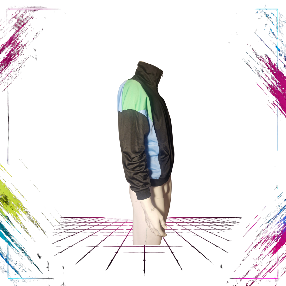 Mid 90s NESTE Oil Finland corporate track jacket — side view — LEFA-TUOTE corporate issue — ThePlugOfVintage