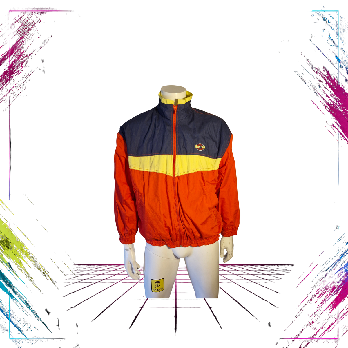 Sporttime Colourblock Windbreaker Jacket — Mid 80s — Size M/L