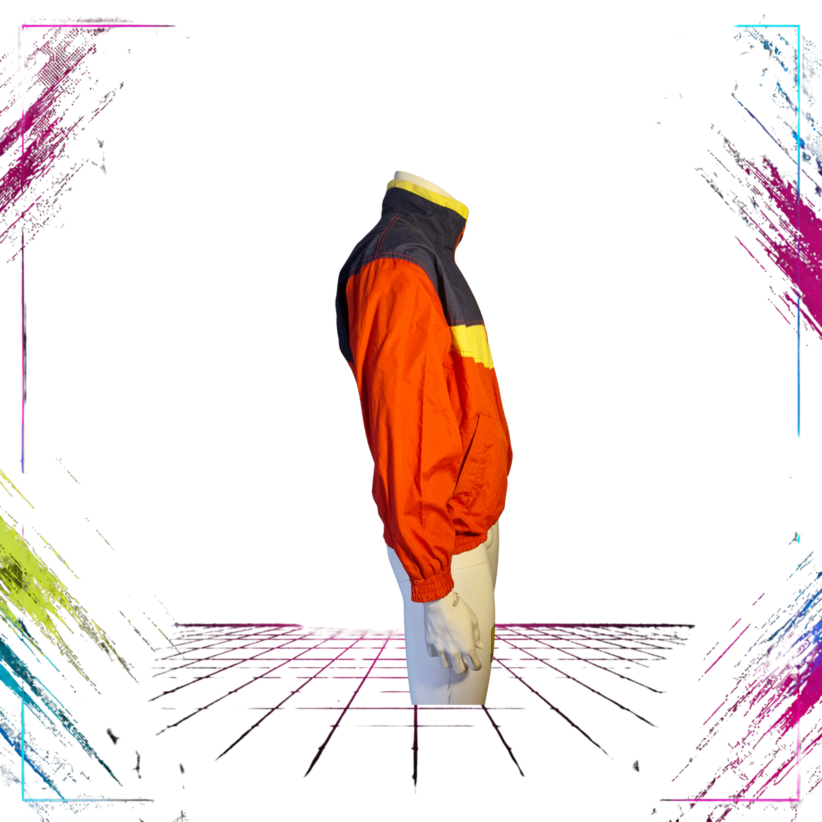 Sporttime Colourblock Windbreaker Jacket — Mid 80s — Size M/L
