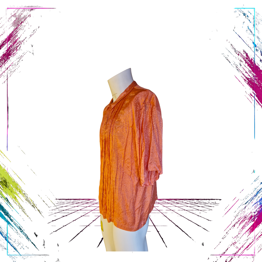 Ragazzi Vaatehuone Vintage Viscose Blouse Finnish Design, 1990s side -theplugofvintage