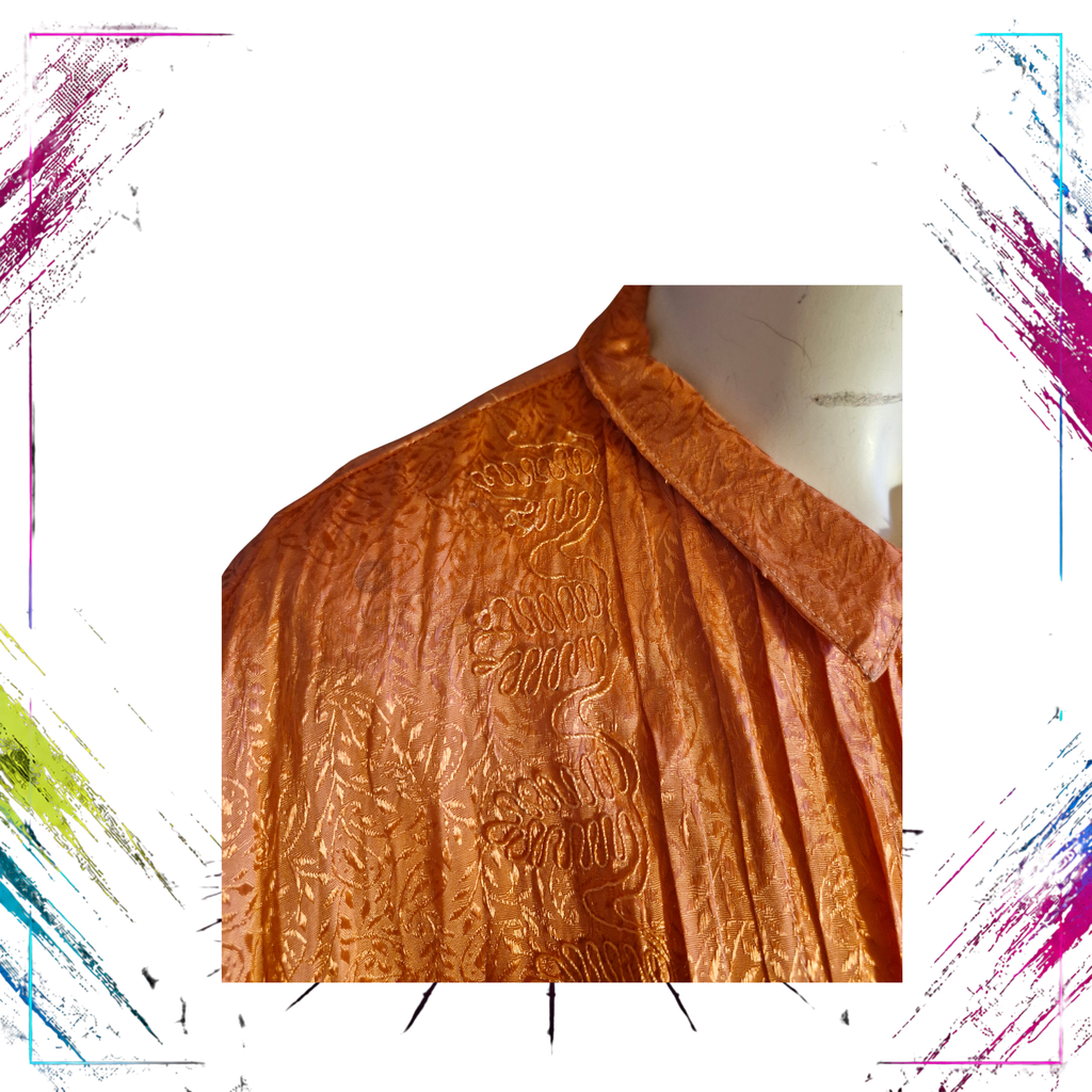 Ragazzi  Vaatehuone Vintage Viscose Blouse  Finnish Design, 1990s pattern fault -theplugofvintage