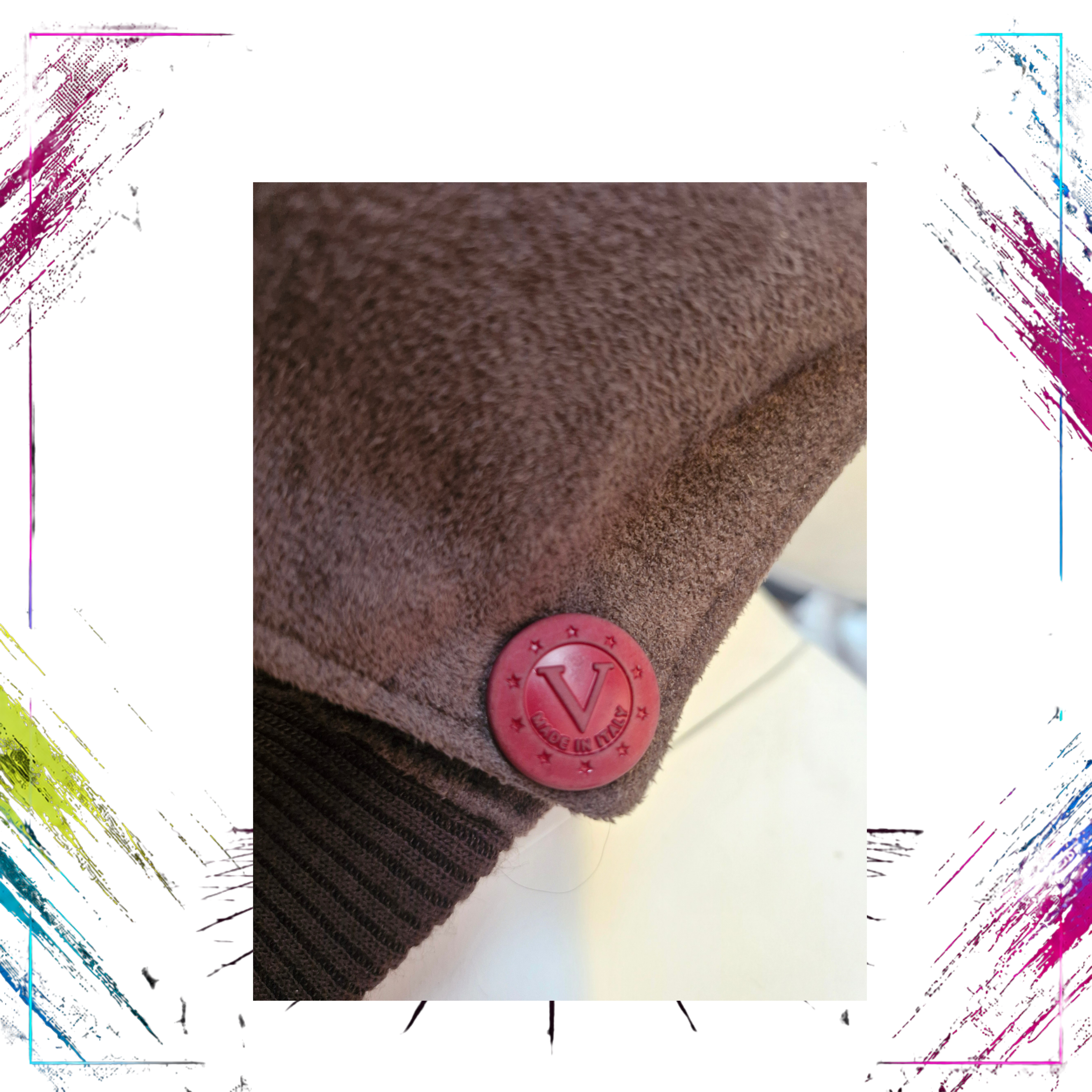 Collection V Made in Italy Vintage Suede Bomber Jacket 70s-90s button details -theplugofvintage