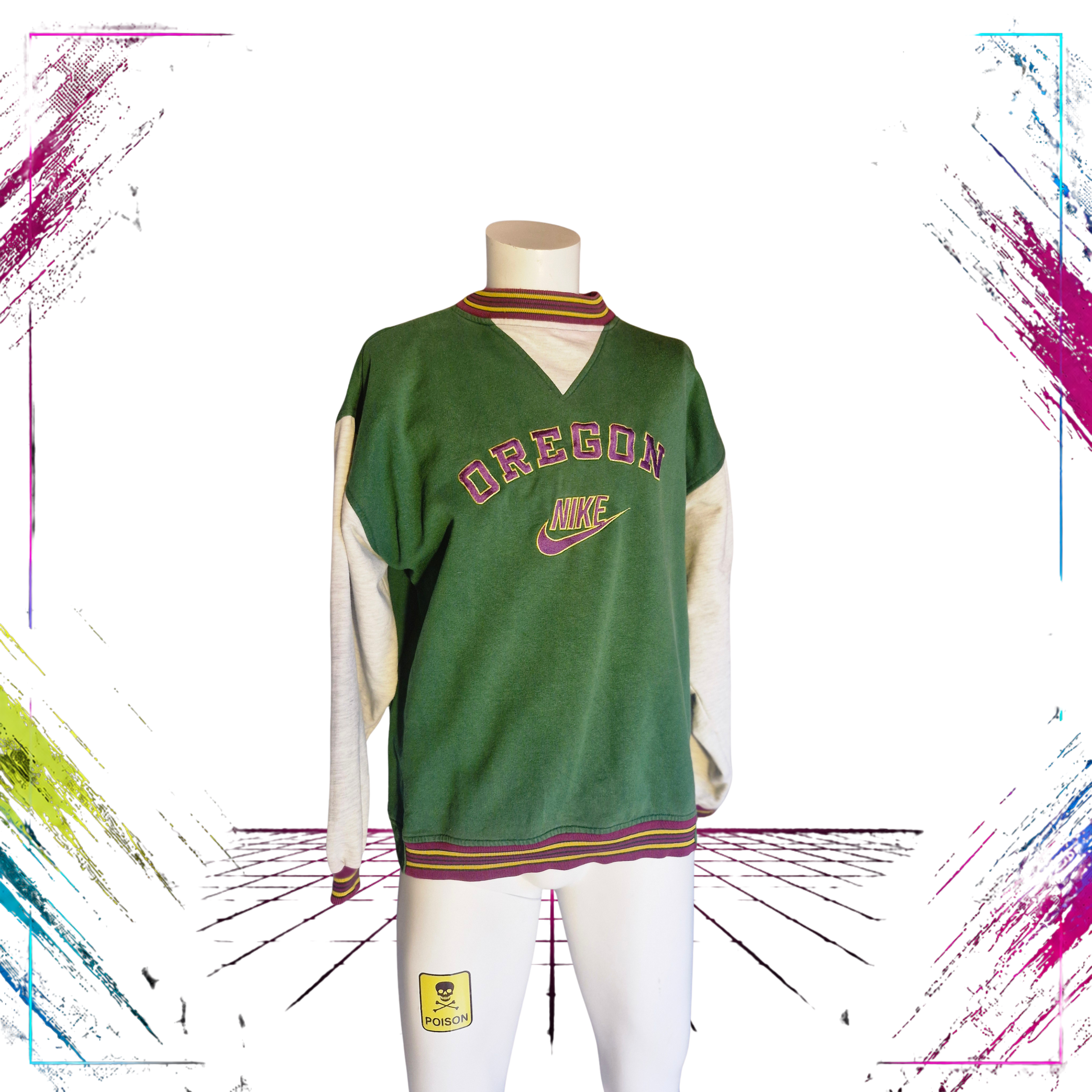 Nike Oregon College Vintage 90s Beaverton, Oregon front -theplugofvintage