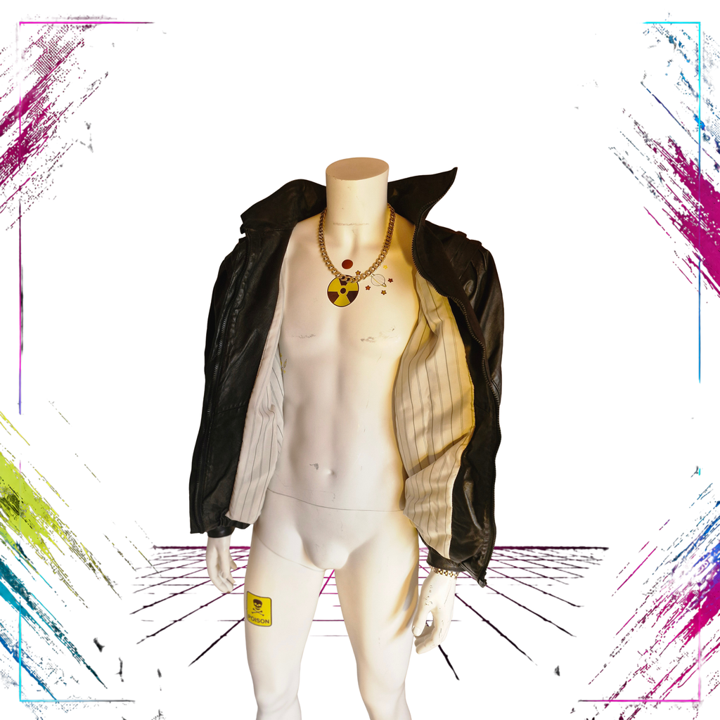 Halonen Vintage Genuine Leather Jacket 70s-90s  Finnish Design, Made in Czechoslovaki front open -theplugofvintage