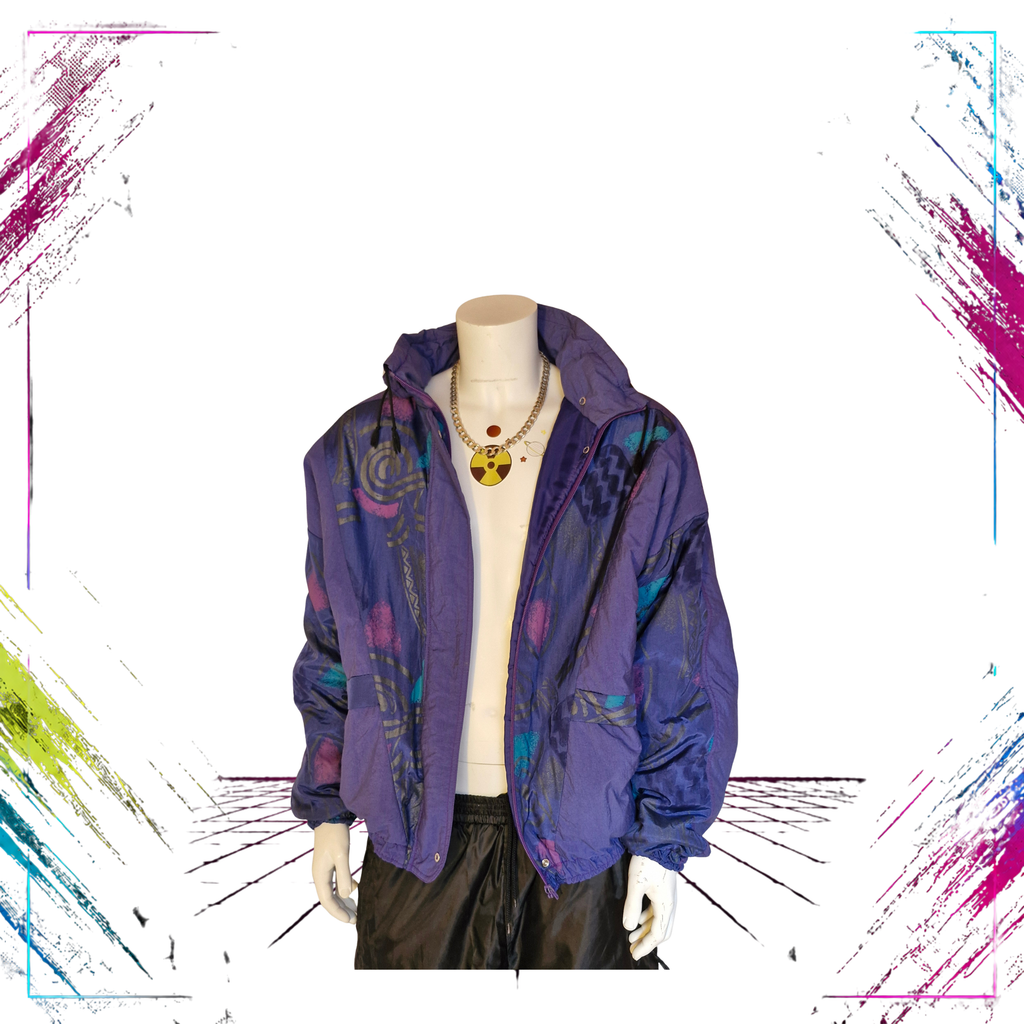 Noven Vintage Winter Jacket  Finnish Retro Design 80s–90s front open -theplugofvintage