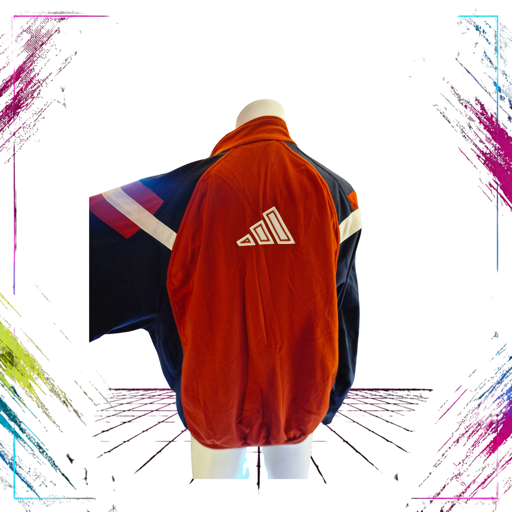 Adidas Late 90s Red Trackjacket back -theplugofvintage