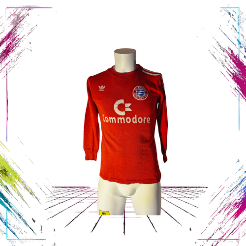 Adidas Bayern München 85/86 vintage football shirt front – ThePlugOfVintage