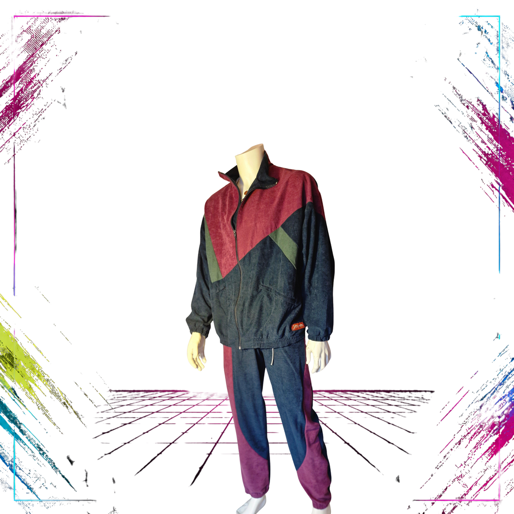 J.A.K Wear TERINDA Vintage Tracksuit 80s-90s front -theplugofvintage
