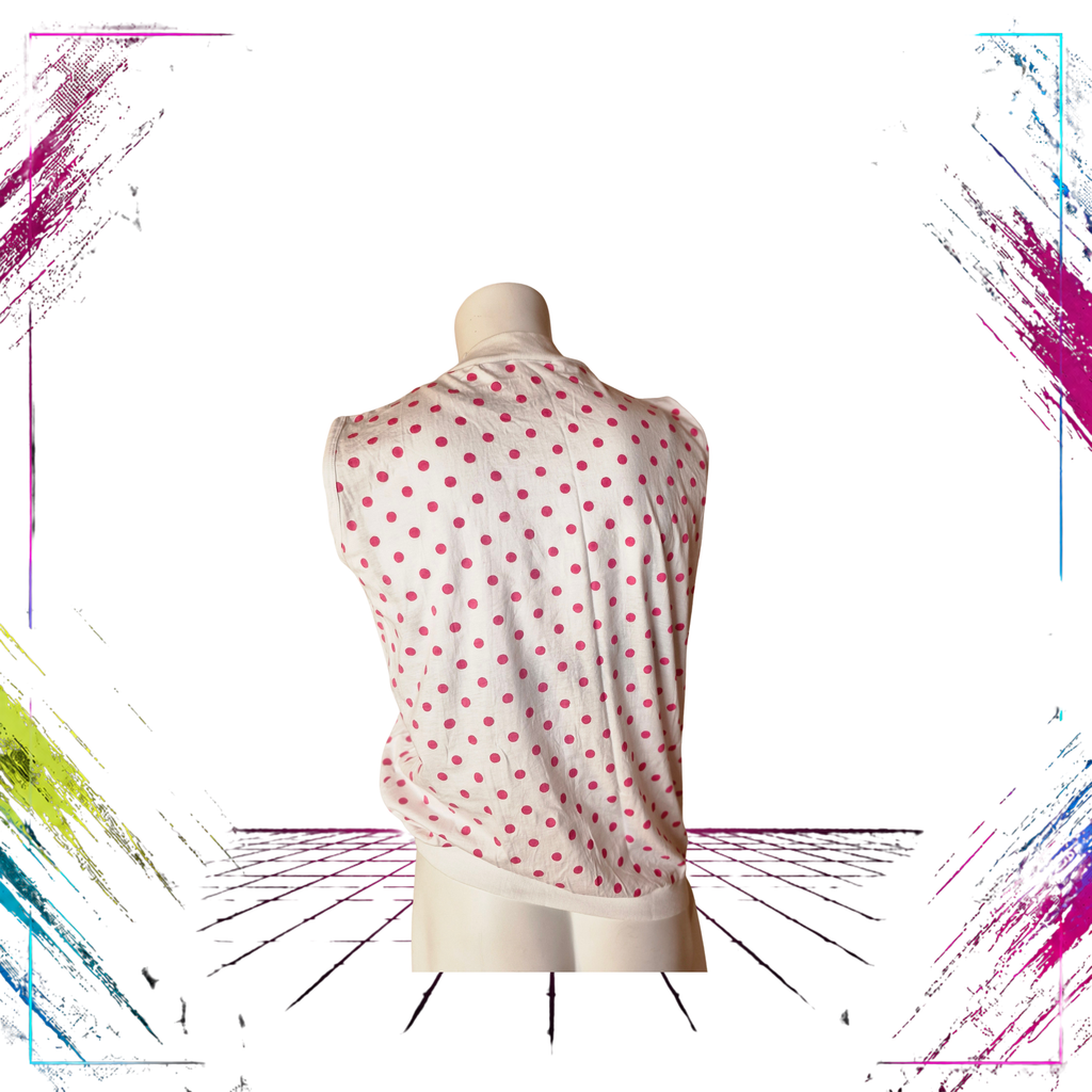Lenore Vintage Top Shirt — Finnish Retro, Late 1980s back -theplugofvintage