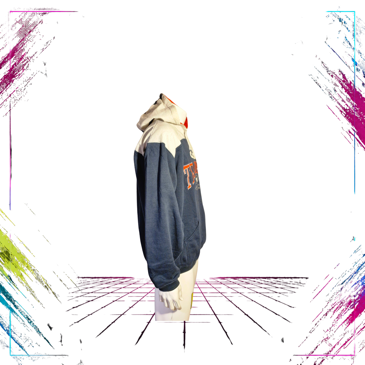 Late 90s Adidas Training hoodie — left side view — ThePlugOfVintage