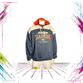 Late 90s Adidas Training Authentic Sports heavyweight hoodie — front view, navy/white/red — Size XL — ThePlugOfVintage
