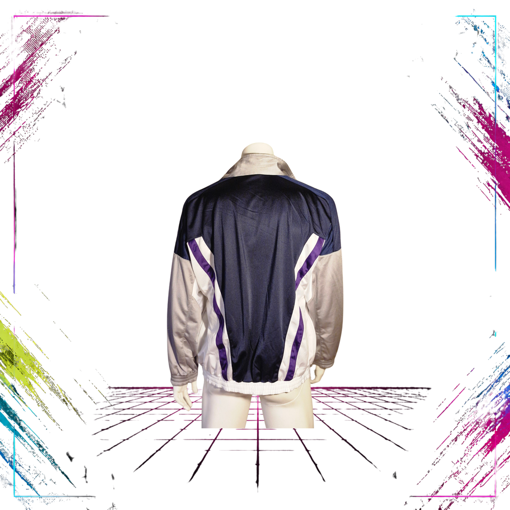 Mid 90s Reebok Vector colour block track jacket — back view — ThePlugOfVintage