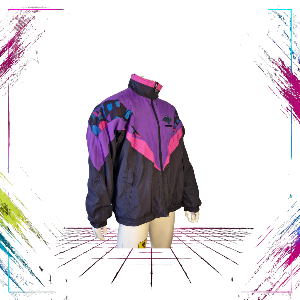 Early 90s Umbro Sultrade Finland insulated rave jacket — side view — ThePlugOfVintage